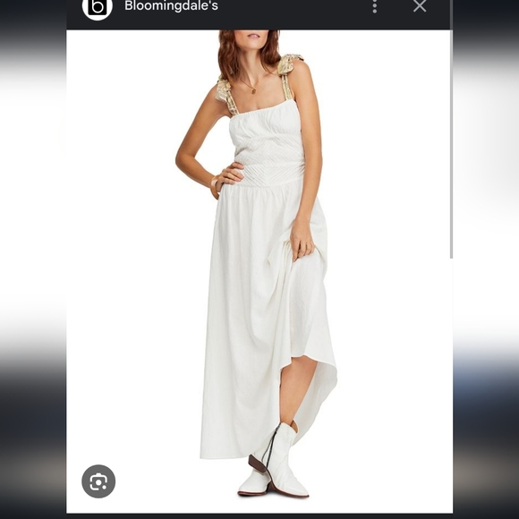 Free People Santorini maxi dress in ecru - Picture 1 of 5
